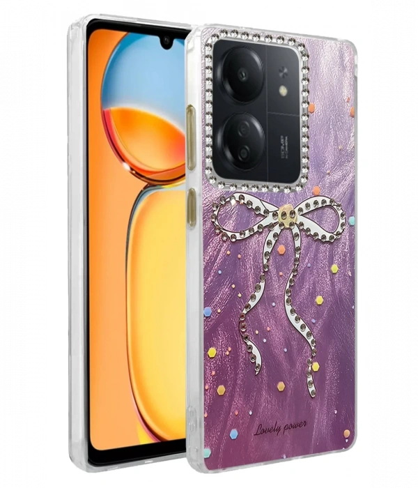 Newface Xiaomi Redmi 13C Kılıf Blade Aynalı Desenli Kapak