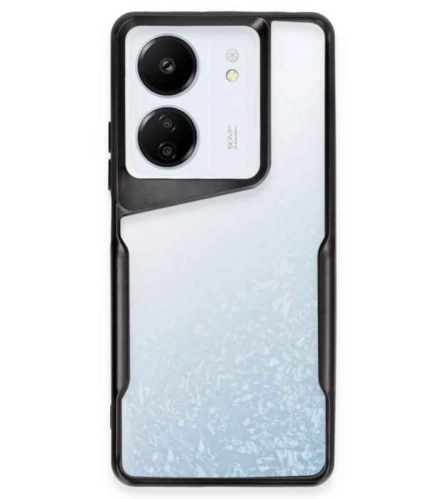 Newface Xiaomi Redmi 13C Kılıf Boyi Silikon Kapak - Siyah