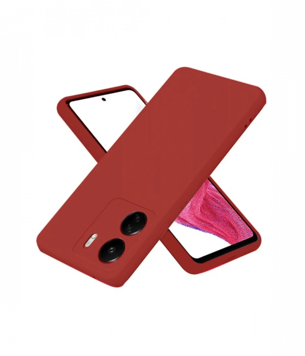Newface Xiaomi Redmi 13C Kılıf First Silikon - Bordo