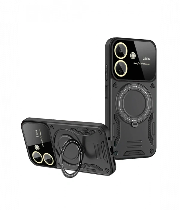 Newface Xiaomi Redmi 13C Kılıf Joy Lens Standlı Kapak