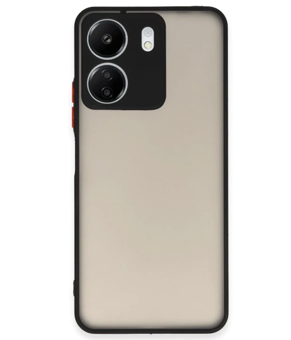 Newface Xiaomi Redmi 13C Kılıf Montreal Silikon Kapak - Siyah