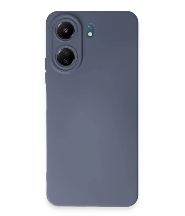 Newface Xiaomi Redmi 13C Kılıf Nano içi Kadife Silikon - Gri