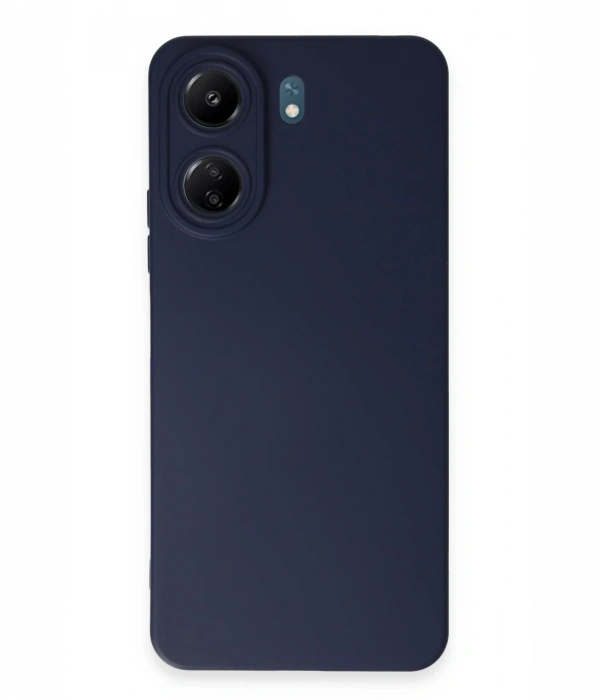 Newface Xiaomi Redmi 13C Kılıf Nano içi Kadife Silikon - Lacivert