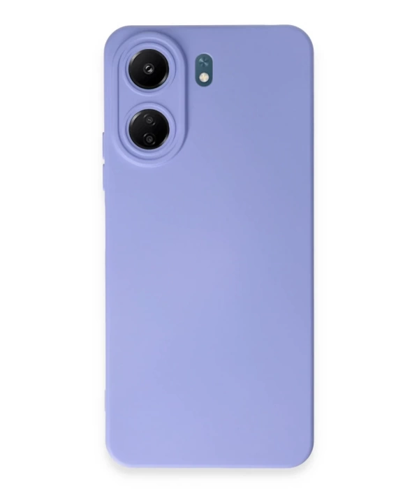 Newface Xiaomi Redmi 13C Kılıf Nano içi Kadife Silikon - Lila