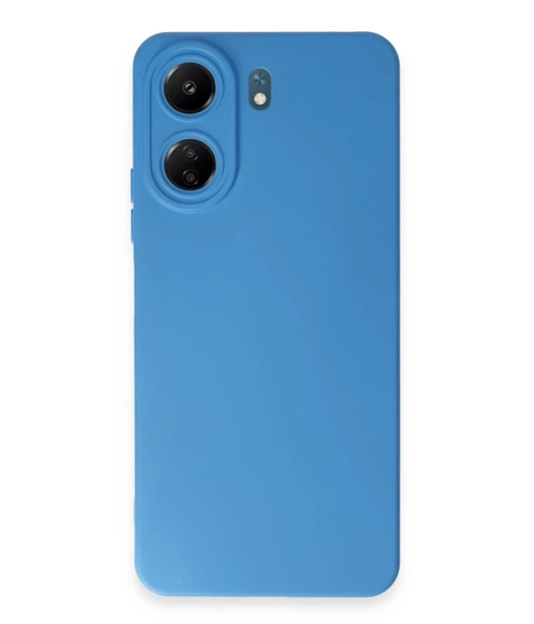 Newface Xiaomi Redmi 13C Kılıf Nano içi Kadife Silikon - Mavi