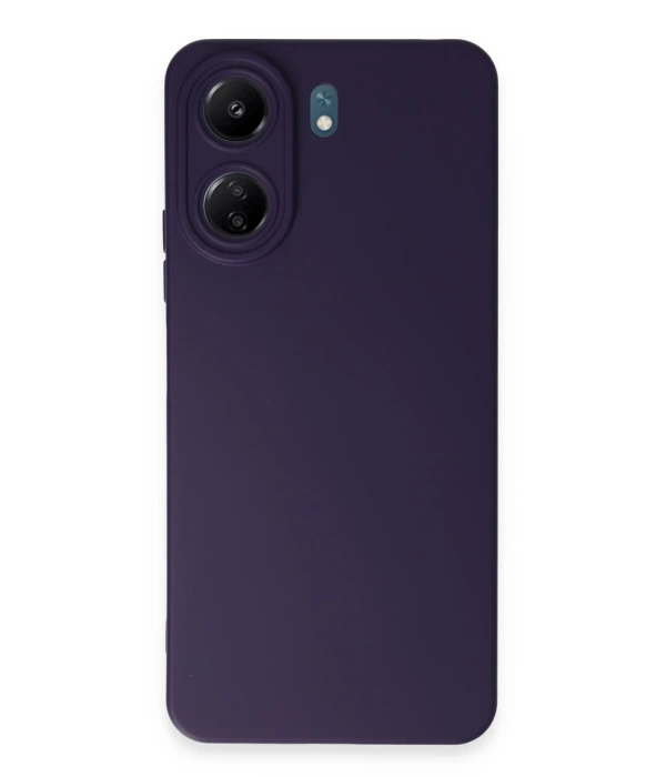 Newface Xiaomi Redmi 13C Kılıf Nano içi Kadife Silikon - Mor