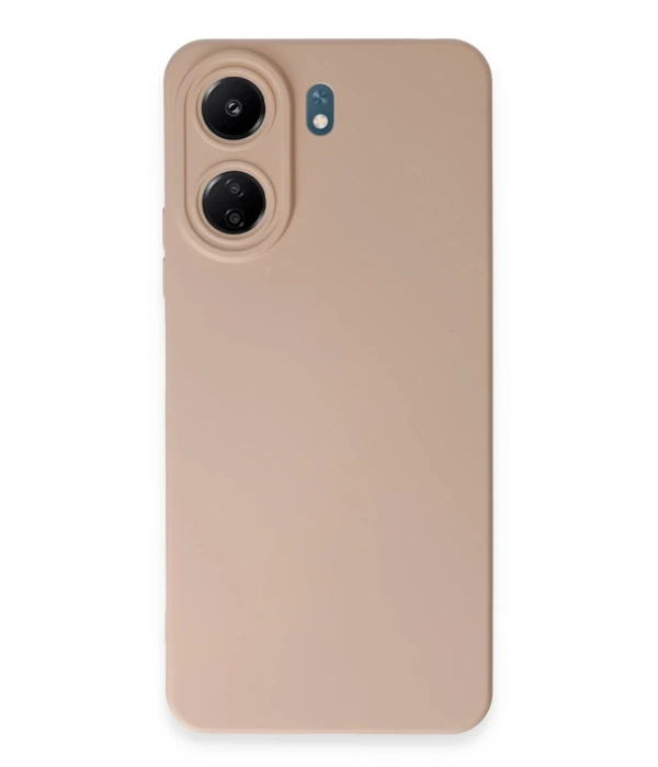 Newface Xiaomi Redmi 13C Kılıf Nano içi Kadife Silikon - Pudra
