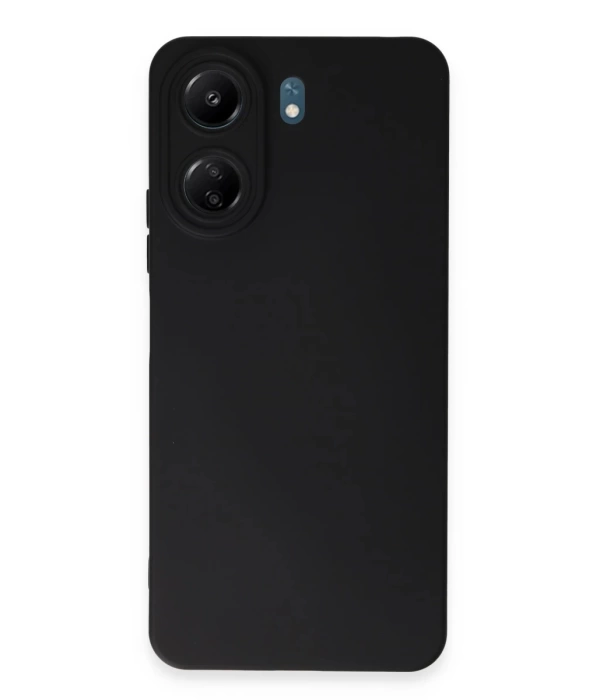 Newface Xiaomi Redmi 13C Kılıf Nano içi Kadife Silikon - Siyah
