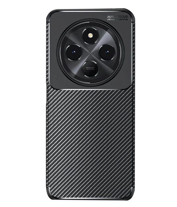 Newface Xiaomi Redmi 14C Kılıf Auto Focus Karbon Kapak - Siyah
