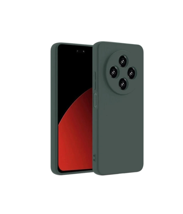 Newface Xiaomi Redmi 14C Kılıf First Silikon - Koyu Yeşil