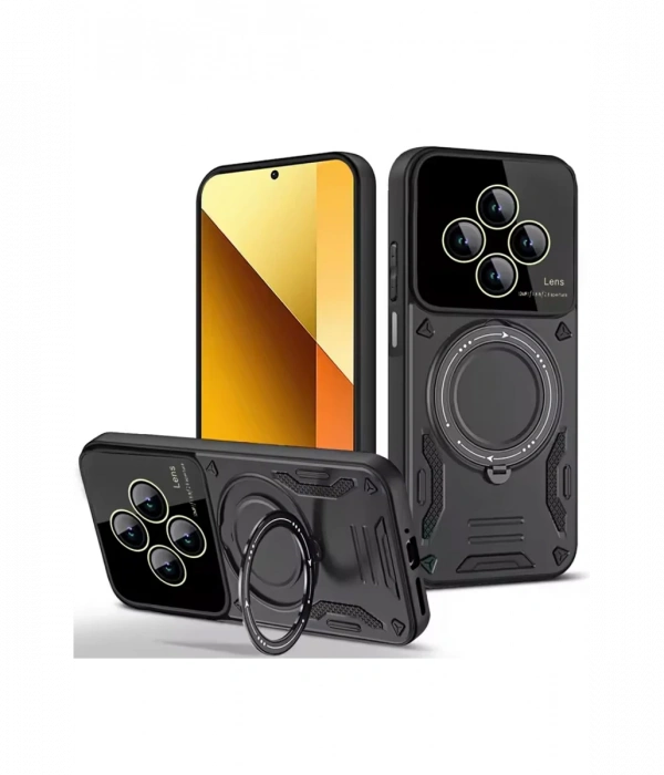 Newface Xiaomi Redmi 14C Kılıf Joy Lens Standlı Kapak