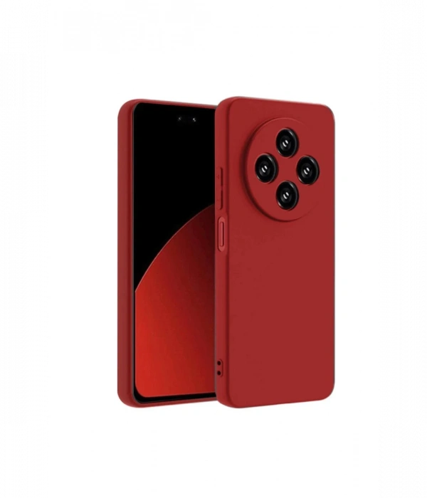 Newface Xiaomi Redmi 14C Kılıf Nano içi Kadife Silikon - Kırmızı