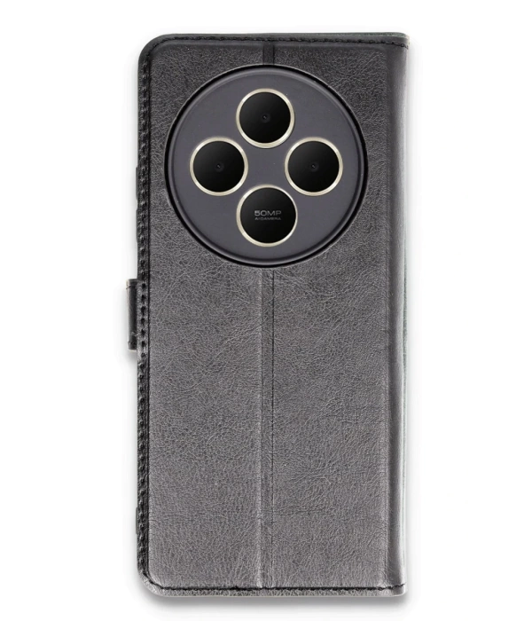Newface Xiaomi Redmi 14C Kılıf Trend S Plus Kapaklı Kılıf - Siyah