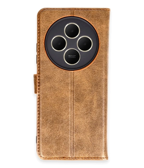 Newface Xiaomi Redmi 14C Kılıf Trend S Plus Kapaklı Kılıf - Taba