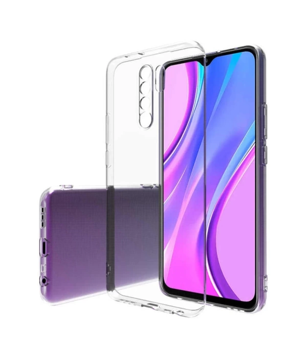 Newface Xiaomi Redmi 9 Kılıf Lüx Şeffaf Silikon - Şeffaf