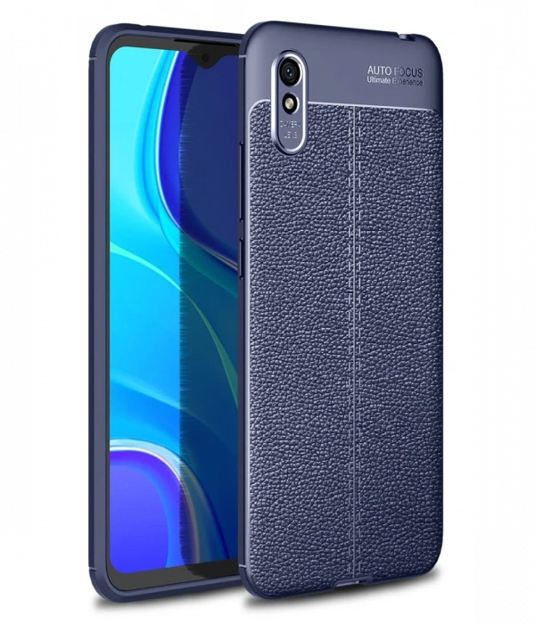 Newface Xiaomi Redmi 9A Kılıf Auto Focus Kapak - Lacivert