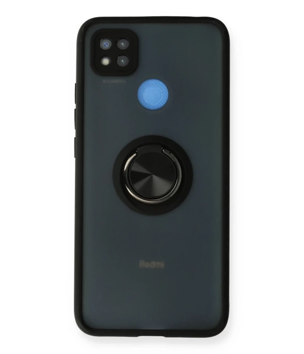 Newface Xiaomi Redmi 9C Kılıf Montreal Yüzüklü Silikon Kapak