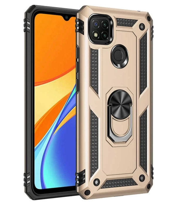 Newface Xiaomi Redmi 9C Kılıf Sofya Yüzüklü Silikon Kapak