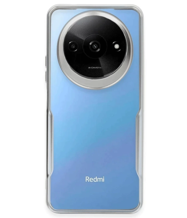 Newface Xiaomi Redmi A3 4G Kılıf Boyi Silikon Kapak - Gümüş