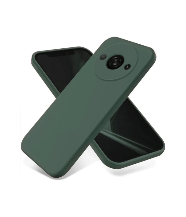 Newface Xiaomi Redmi A3 4G Kılıf First Silikon - Koyu Yeşil