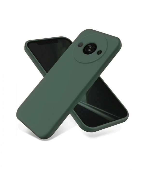 Newface Xiaomi Redmi A3 4G Kılıf First Silikon - Koyu Yeşil