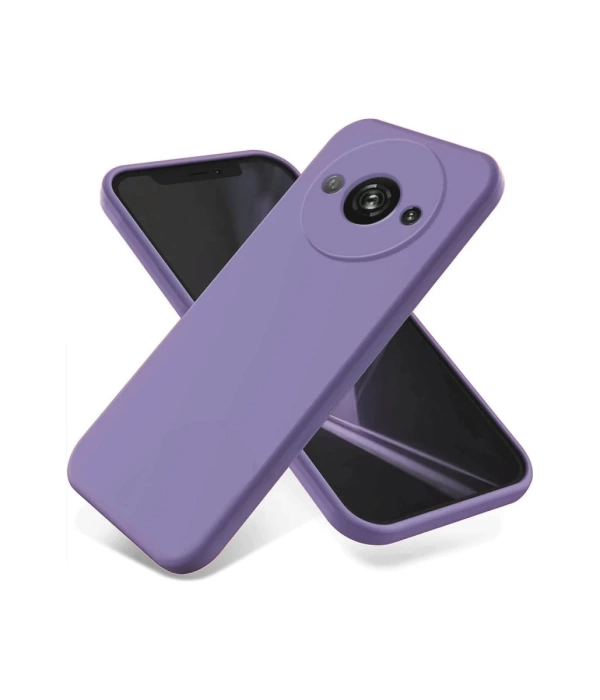 Newface Xiaomi Redmi A3 4G Kılıf First Silikon - Lila