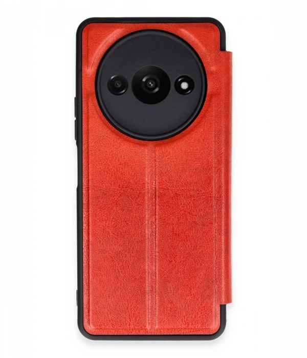Newface Xiaomi Redmi A3 4G Kılıf Flip Cover - Kırmızı
