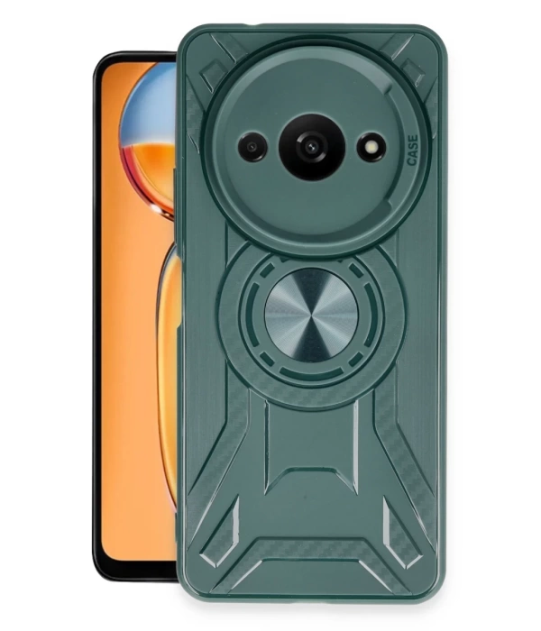 Newface Xiaomi Redmi A3 4G Kılıf Lincoln Silikon - Koyu Yeşil