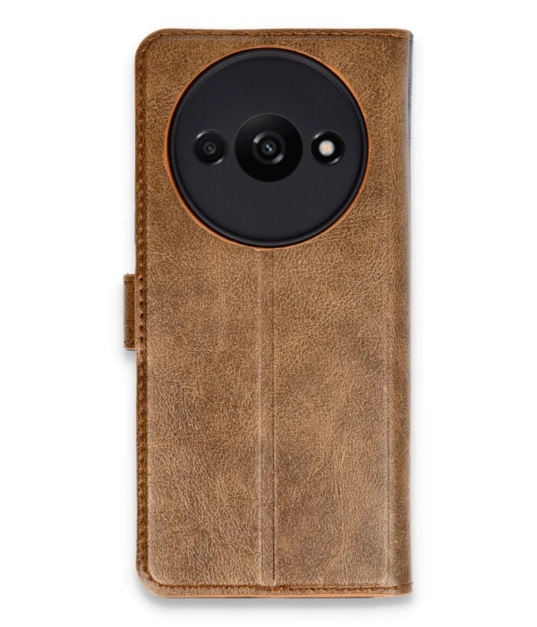 Newface Xiaomi Redmi A3 4G Kılıf Trend S Plus Kapaklı Kılıf - Taba