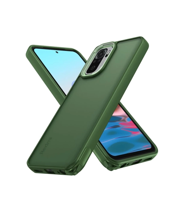 Newface Xiaomi Redmi Note 10 Kılıf Elegant Kapak - Yeşil