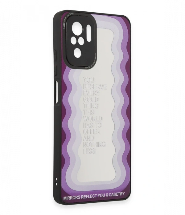 Newface Xiaomi Redmi Note 10 Kılıf Mirror Desenli Kapak