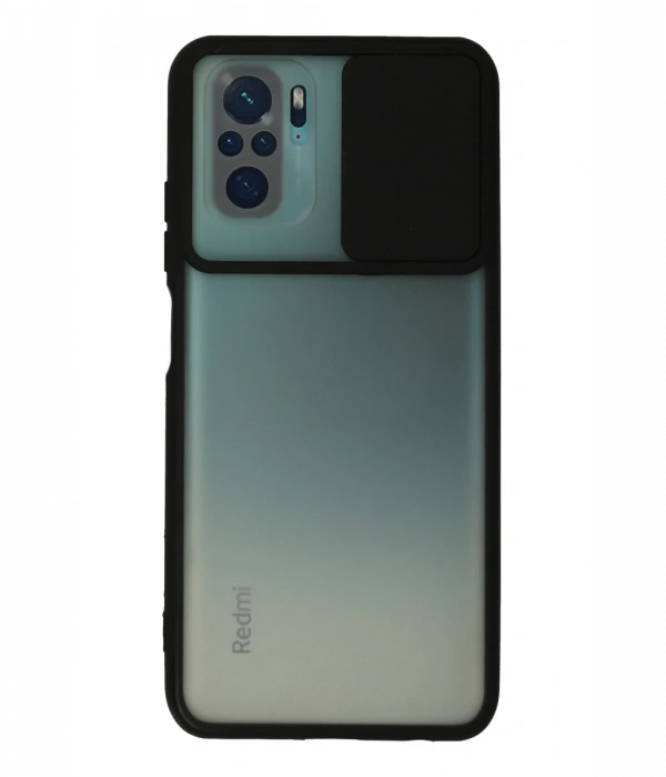 Newface Xiaomi Redmi Note 10 Kılıf Palm Buzlu Kamera Sürgülü Silikon