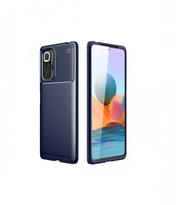 Newface Xiaomi Redmi Note 10 Pro Kılıf Auto Focus Karbon Kapak