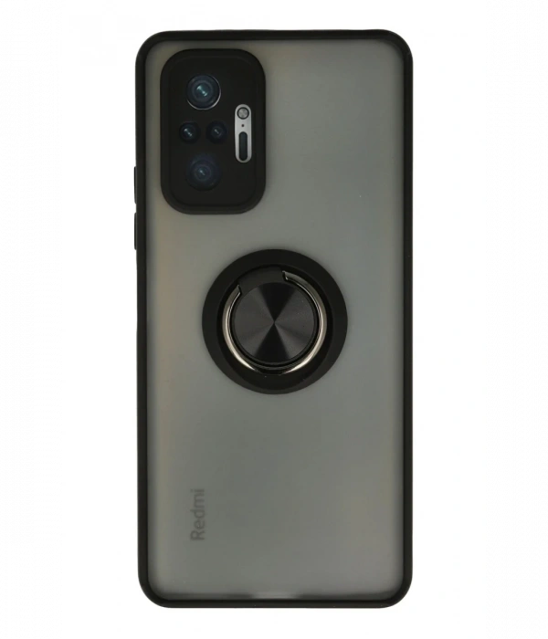Newface Xiaomi Redmi Note 10 Pro Kılıf Montreal Yüzüklü Silikon Kapak