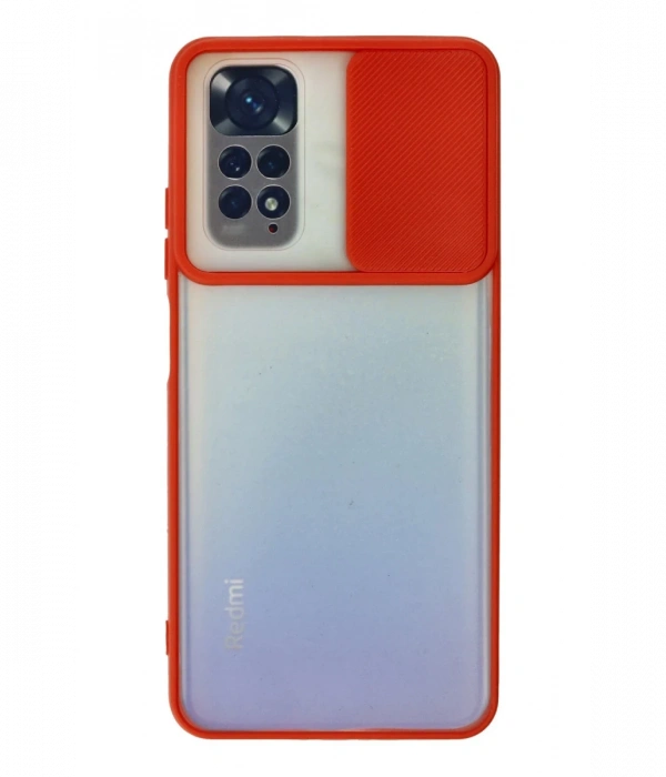 Newface Xiaomi Redmi Note 11 Kılıf Palm Buzlu Kamera Sürgülü Silikon