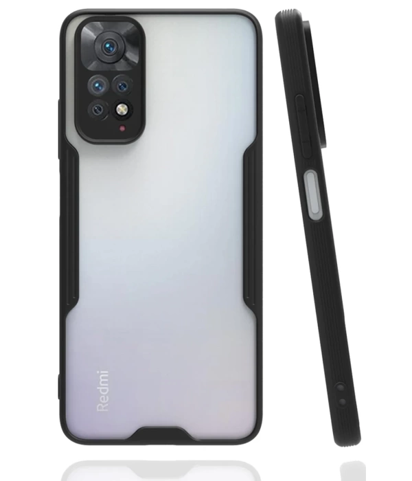 Newface Xiaomi Redmi Note 11 Kılıf Platin Silikon - Siyah