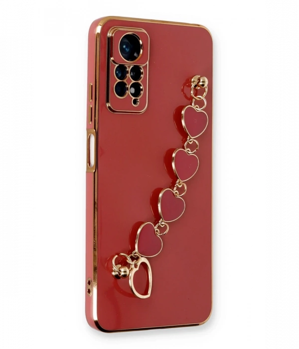 Newface Xiaomi Redmi Note 11 Pro Kılıf Esila Silikon - Kırmızı