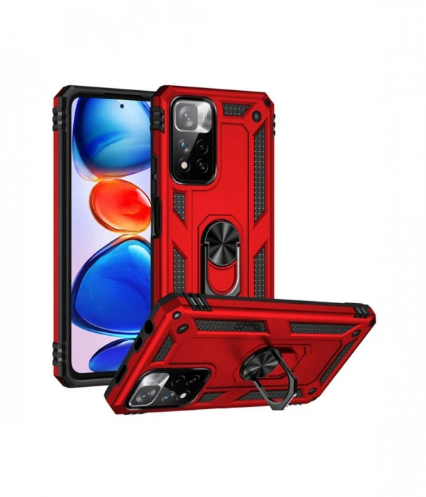 Newface Xiaomi Redmi Note 11 Pro Plus 5G Kılıf Sofya Yüzüklü Silikon Kapak