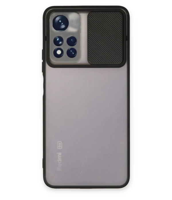Newface Xiaomi Redmi Note 11T Kılıf Palm Buzlu Kamera Sürgülü Silikon