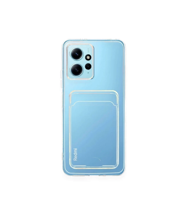 Newface Xiaomi Redmi Note 12 4G Kılıf Kart Şeffaf Silikon - Şeffaf