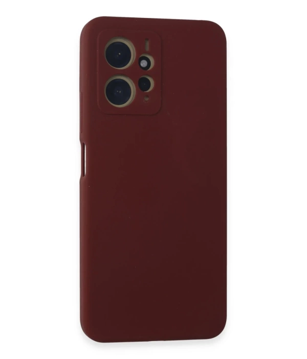 Newface Xiaomi Redmi Note 12 4G Kılıf Nano içi Kadife Silikon - Bordo