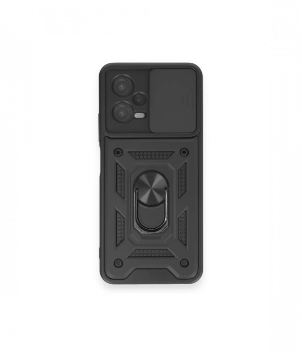 Newface Xiaomi Redmi Note 12 4G Kılıf Pars Lens Yüzüklü Silikon