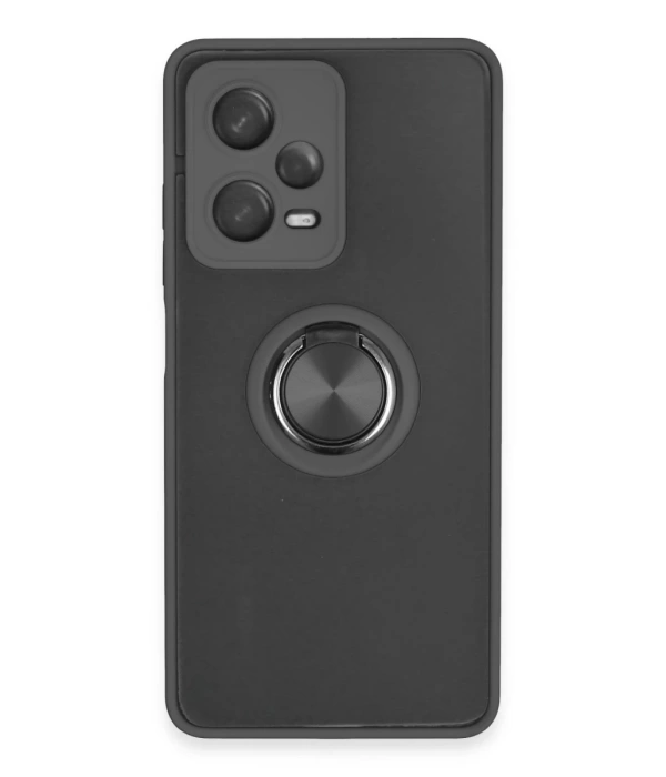 Newface Xiaomi Redmi Note 12 5G Kılıf Montreal Yüzüklü Silikon Kapak