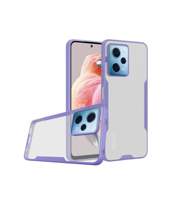 Newface Xiaomi Redmi Note 12 5G Kılıf Platin Silikon - Lila