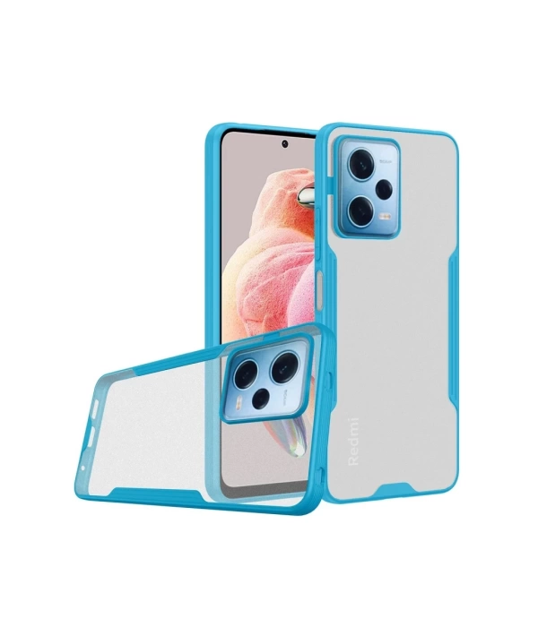Newface Xiaomi Redmi Note 12 5G Kılıf Platin Silikon - Mavi