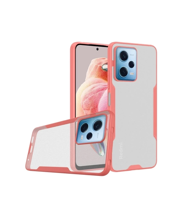 Newface Xiaomi Redmi Note 12 5G Kılıf Platin Silikon - Pembe