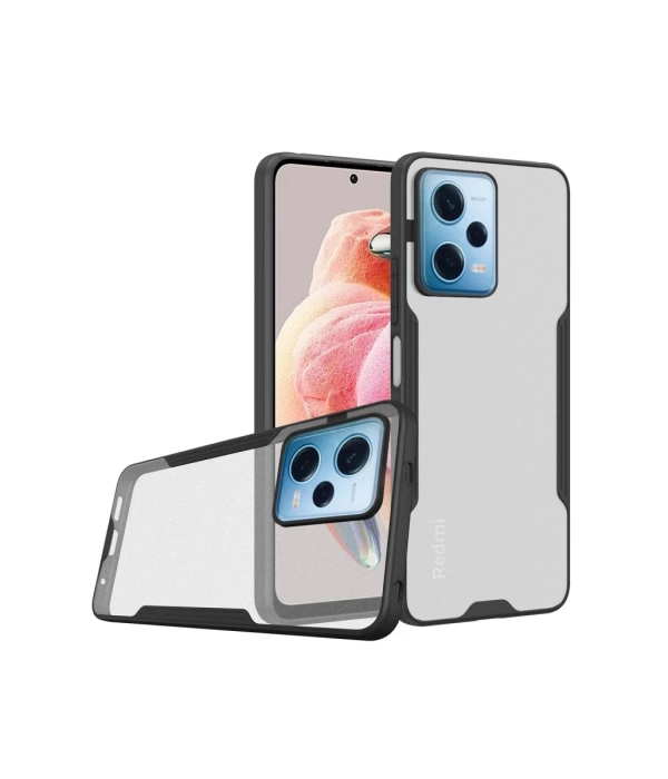 Newface Xiaomi Redmi Note 12 5G Kılıf Platin Silikon - Siyah