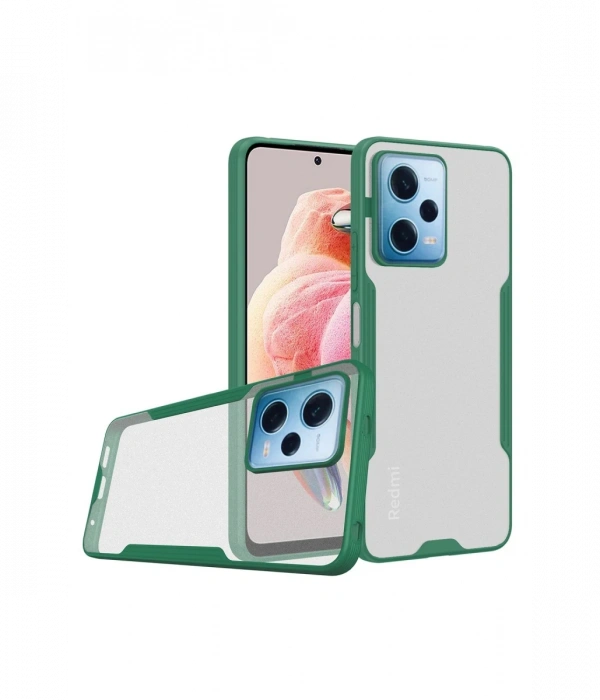 Newface Xiaomi Redmi Note 12 5G Kılıf Platin Silikon - Yeşil