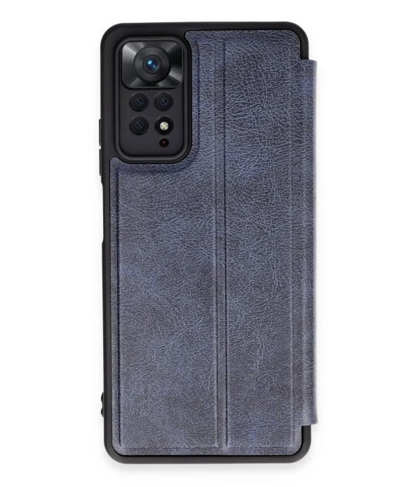 Newface Xiaomi Redmi Note 12 Pro 4G Kılıf Flip Cover - Lacivert