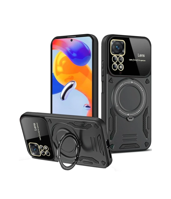 Newface Xiaomi Redmi Note 12 Pro 4G Kılıf Joy Lens Standlı Kapak